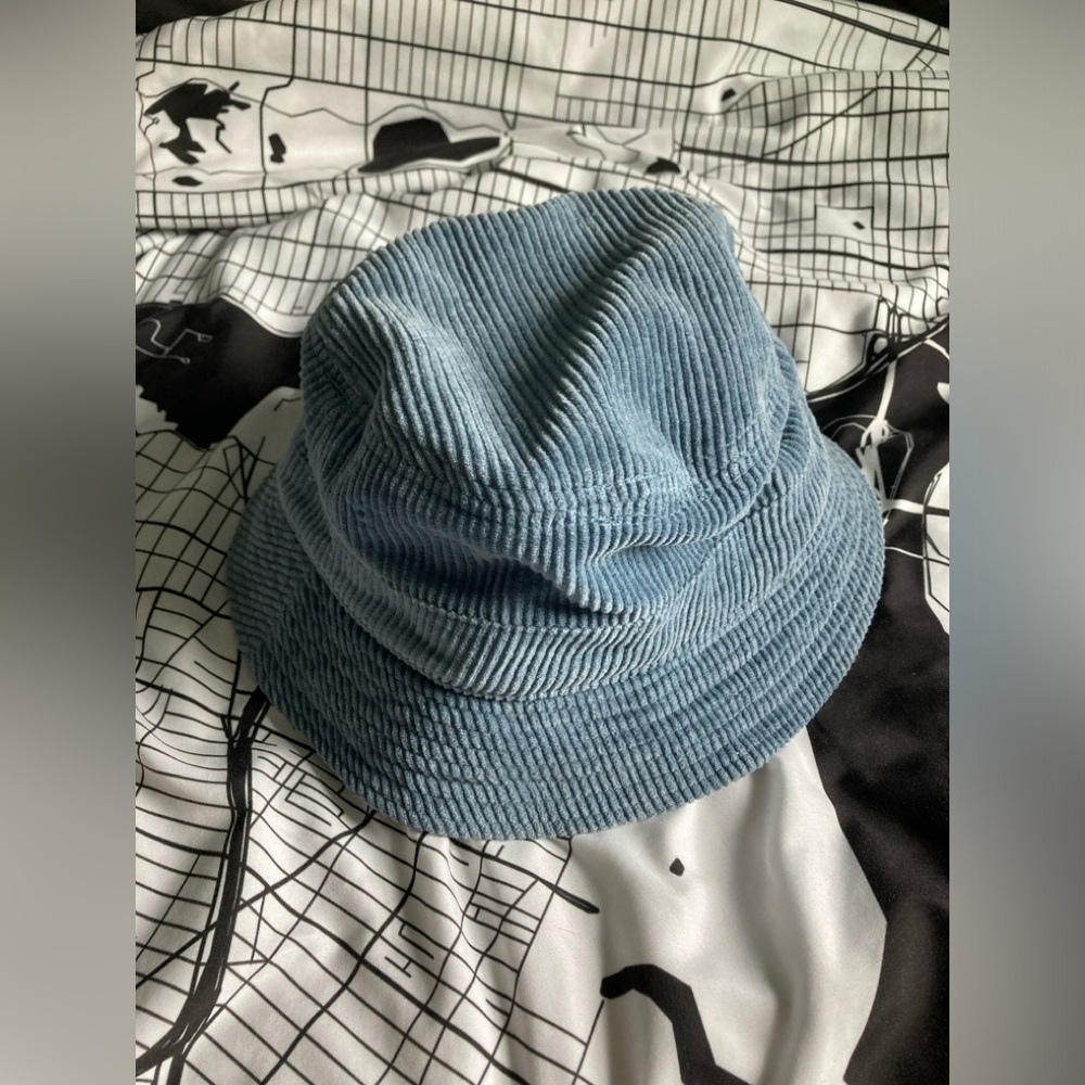 Urban Outfitters Blue Corduroy Bucket Hat